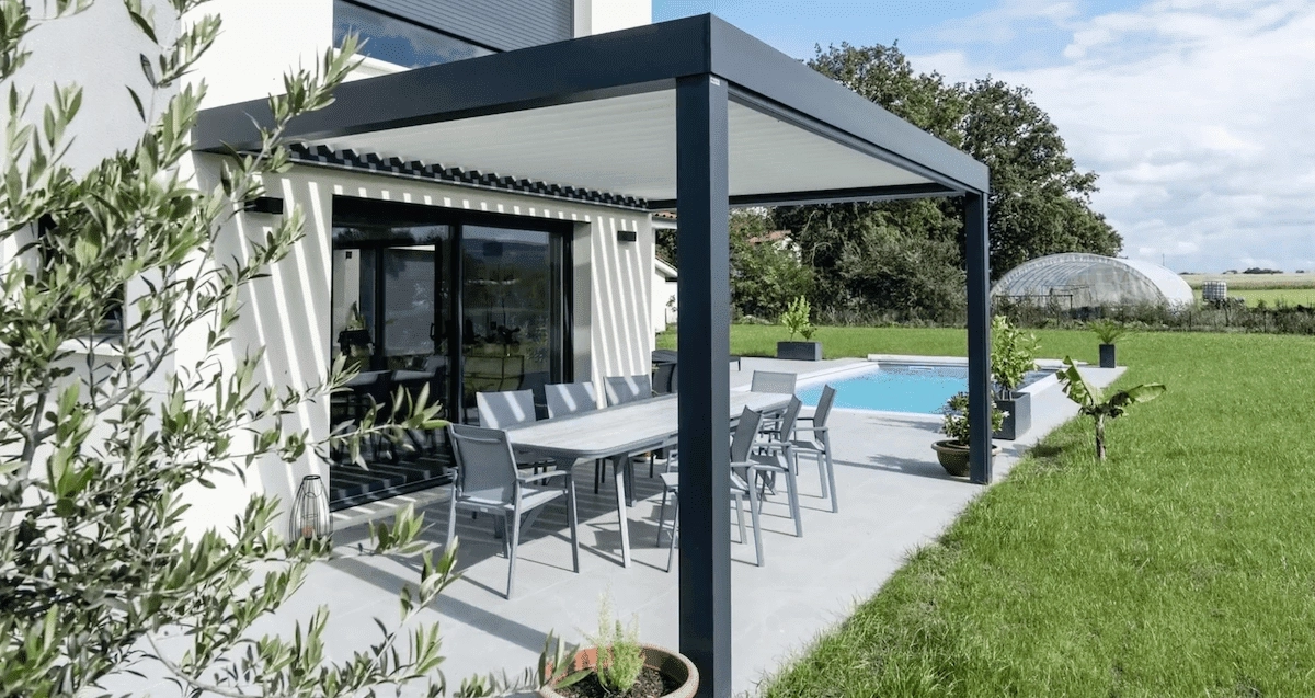 Vidéo de notre réalisation pergola en périphérie de Lyon